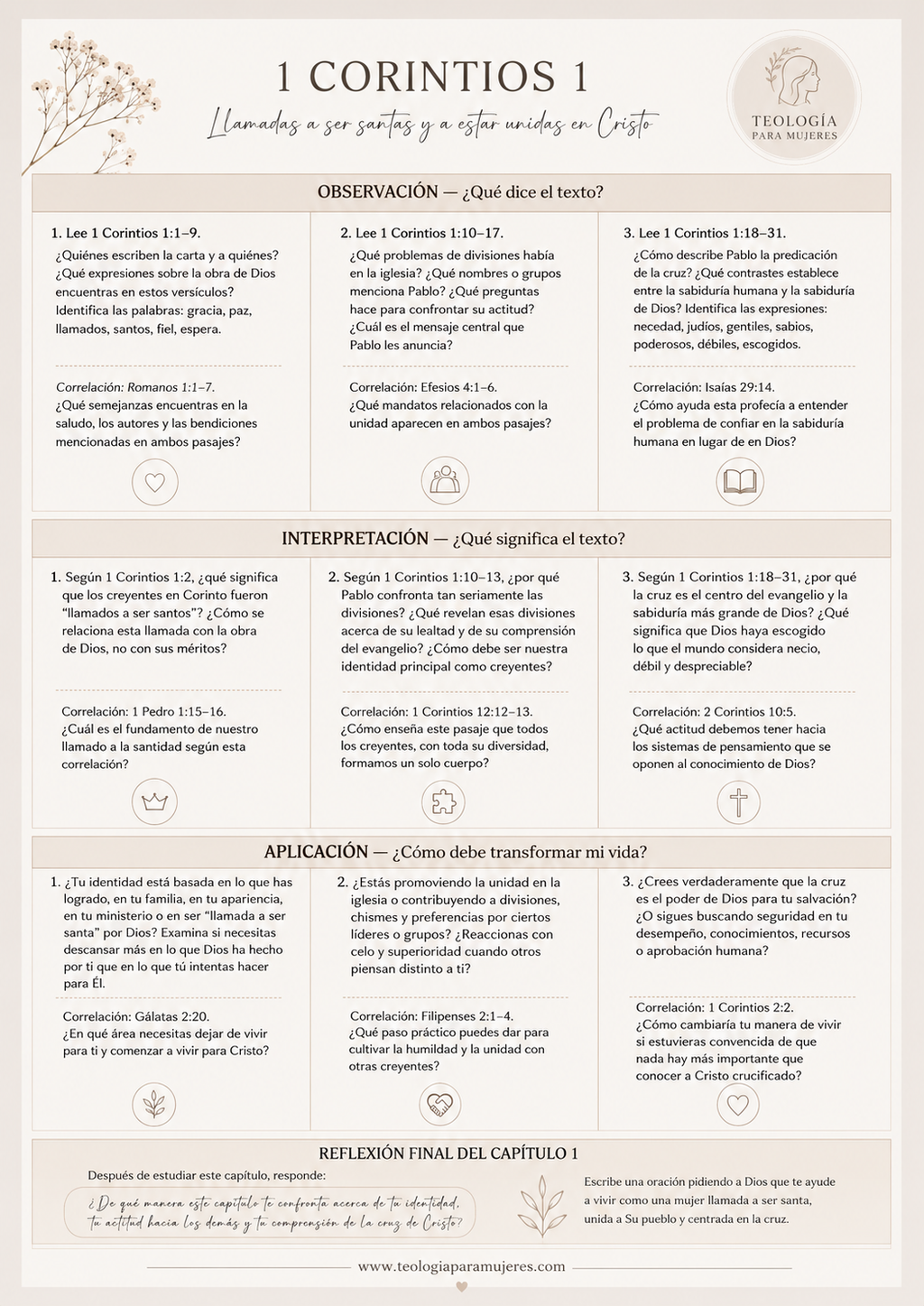 Guía Inductiva 1 Corintios (PDF)