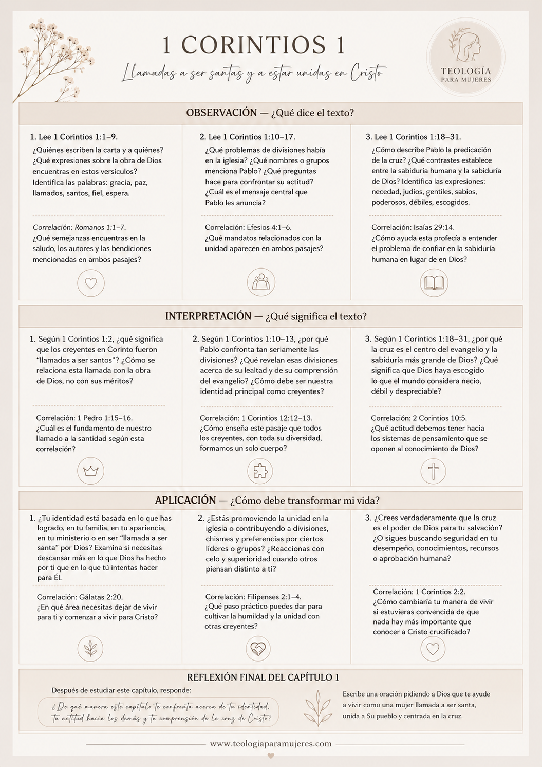 Guía Inductiva 1 Corintios (PDF)